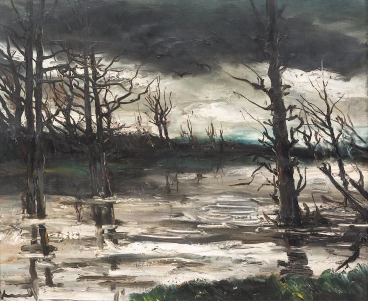 Winter, stormy sky by Maurice de Vlaminck