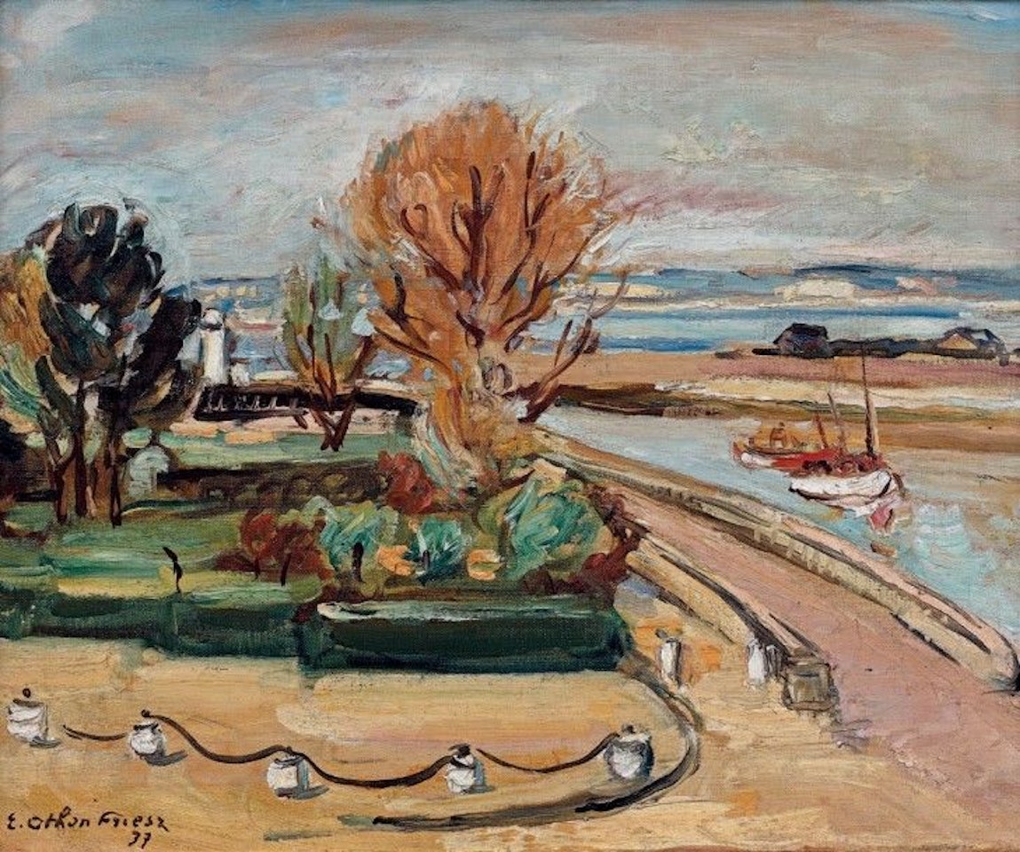 Honfleur, trawler at the entrance to the port by Othon Friesz