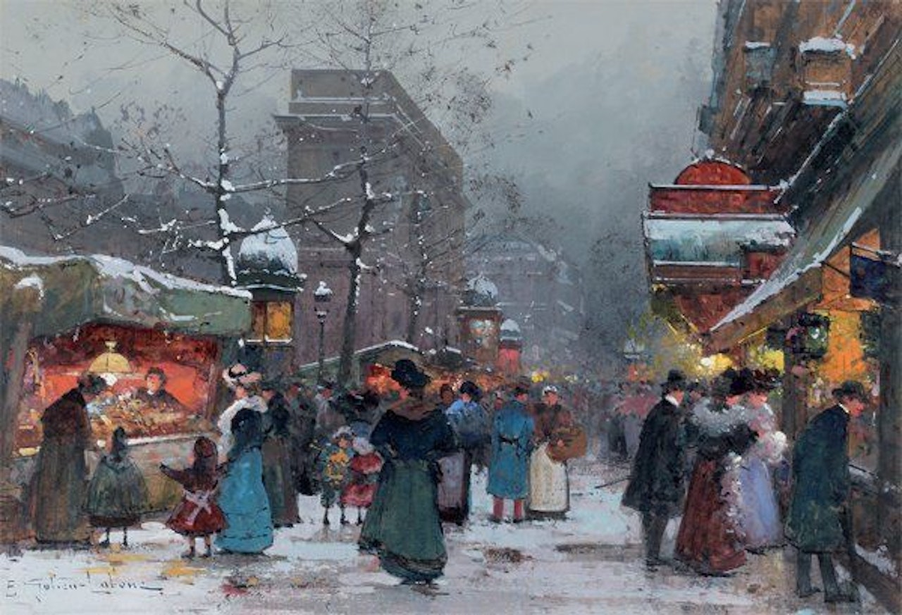 The great Boulevards by Eugene Galien-Laloue