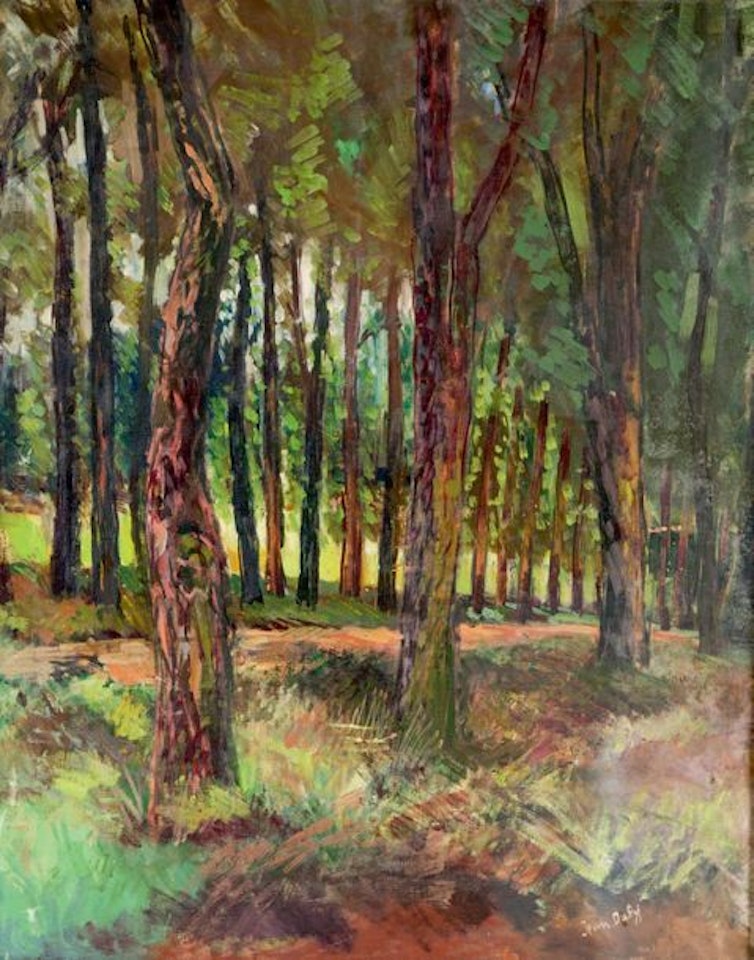 Forest alley by Jean Dufy