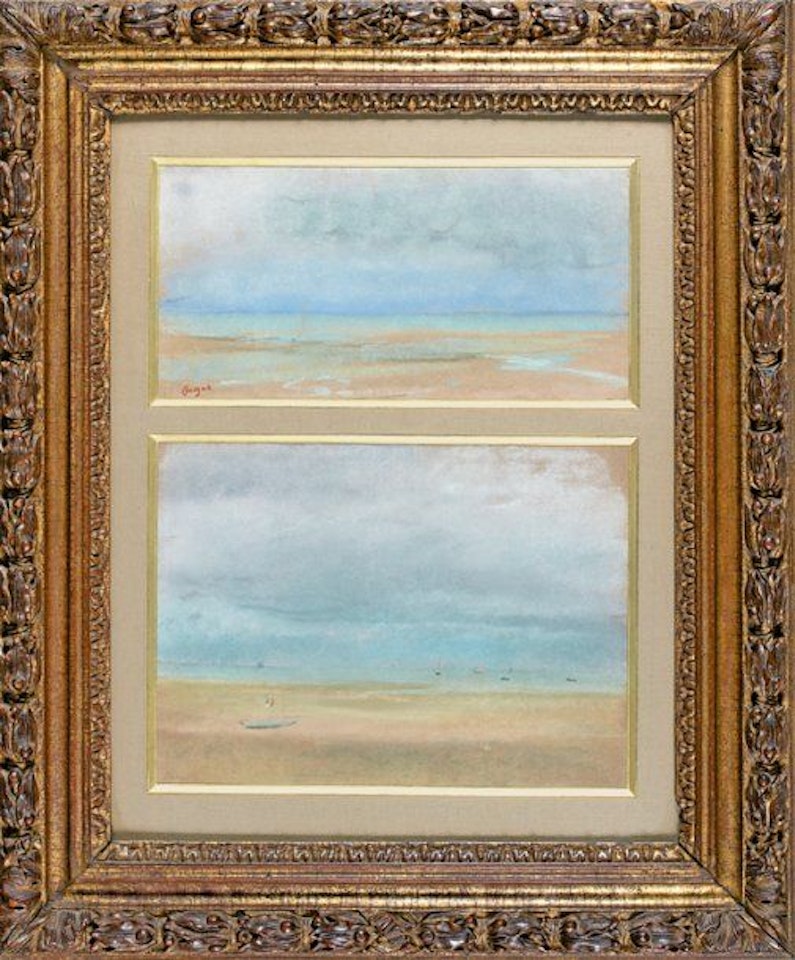 At the seaside; Beach at low tide by Edgar Degas