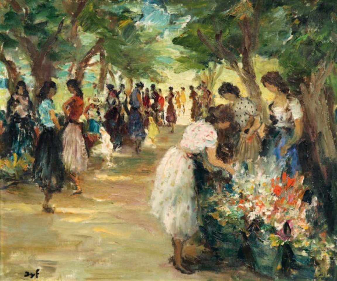 Flower market by Marcel Dyf