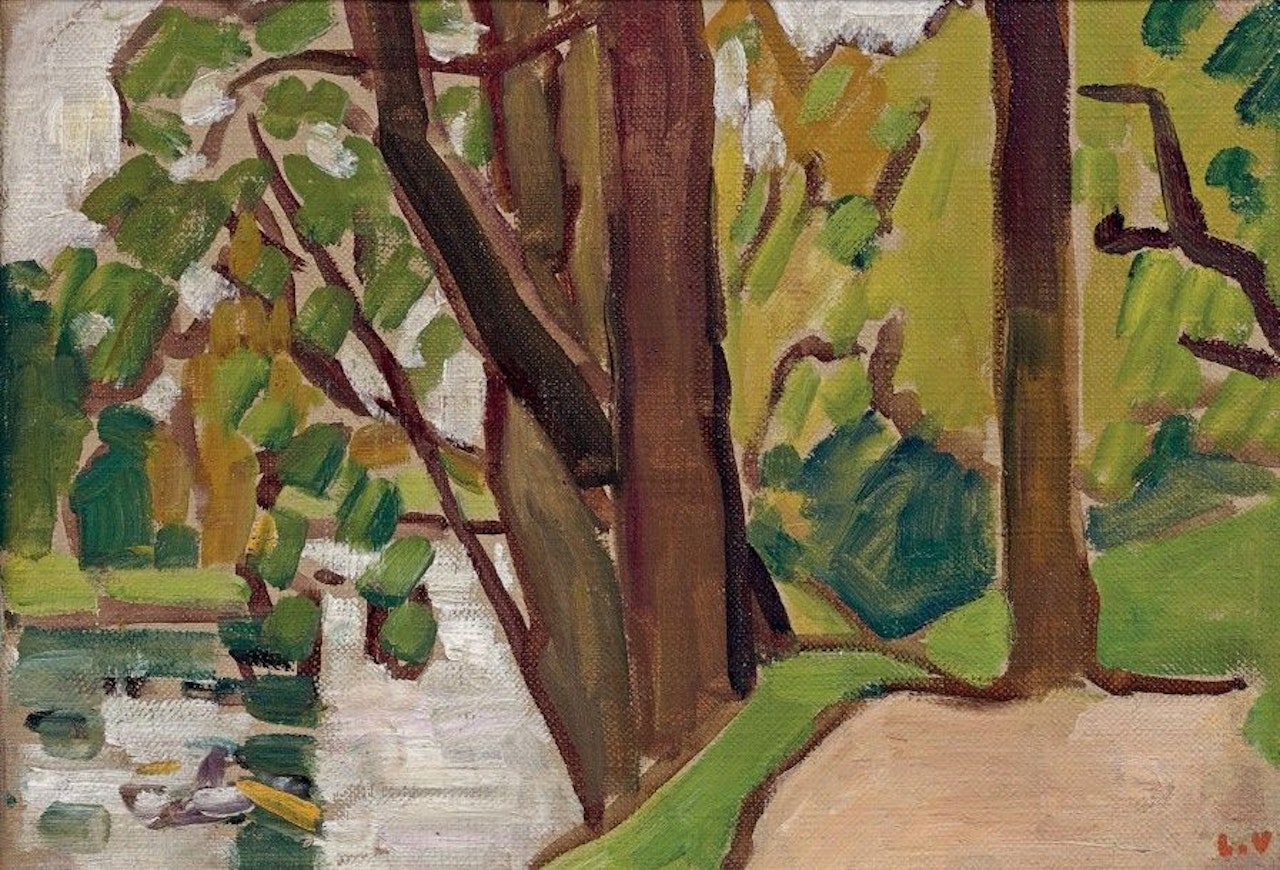 Bois de Boulogne, boats by Louis Valtat