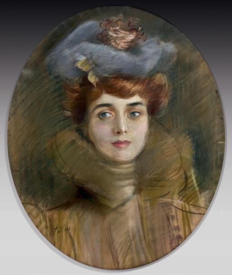 Portrait of Madeleine Cheruit, seam; ress by Paul César Helleu
