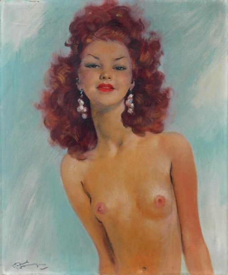 “Young red-haired woman” by Jean Gabriel Domergue