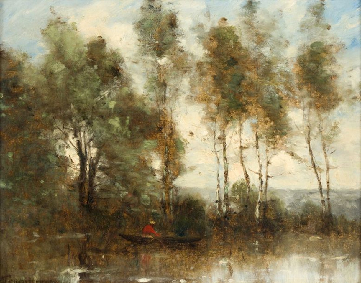 Boat trip on the pond by Paul Désiré Trouillebert