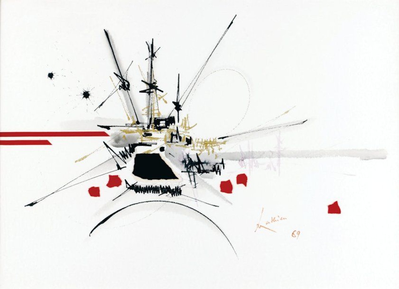 Composition by Georges Mathieu
