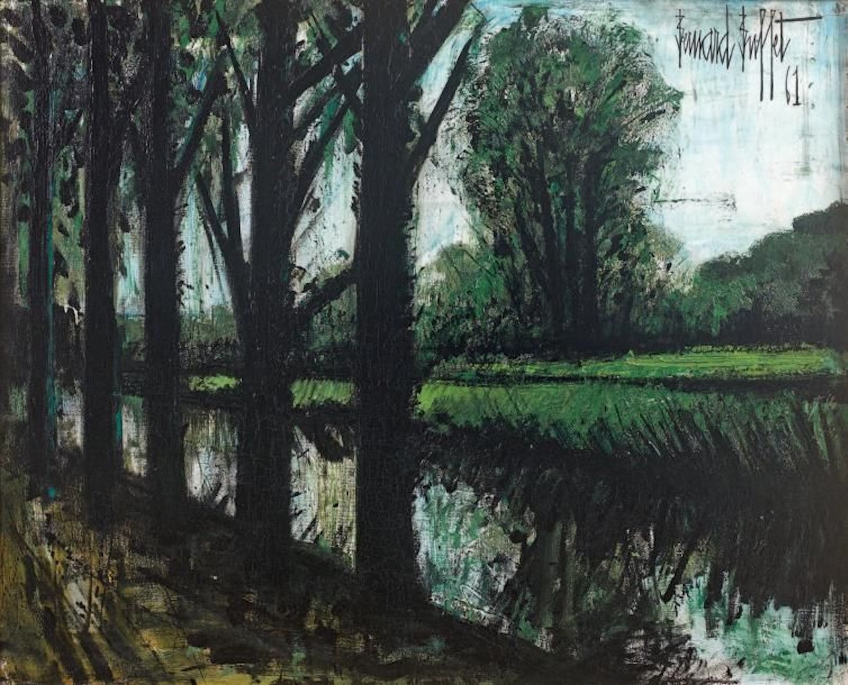 Trees near the river by Bernard Buffet