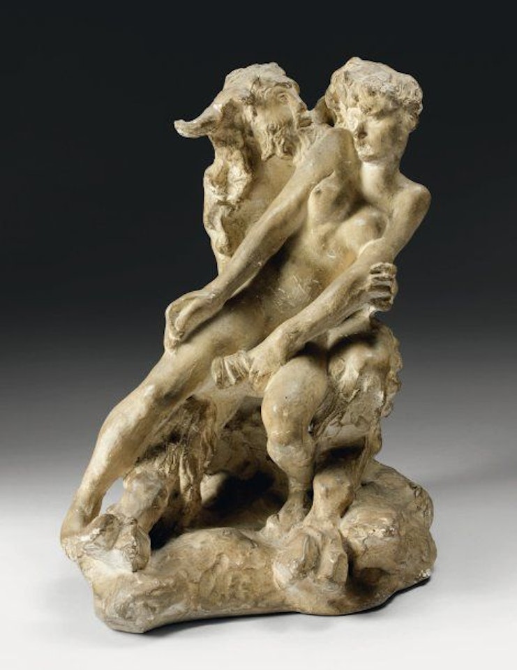 The Minotaur or faun and nymph by Auguste Rodin
