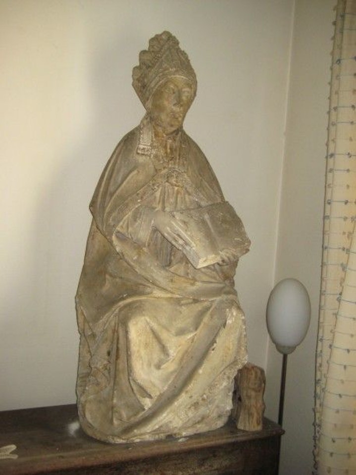 Bishop seated by French School