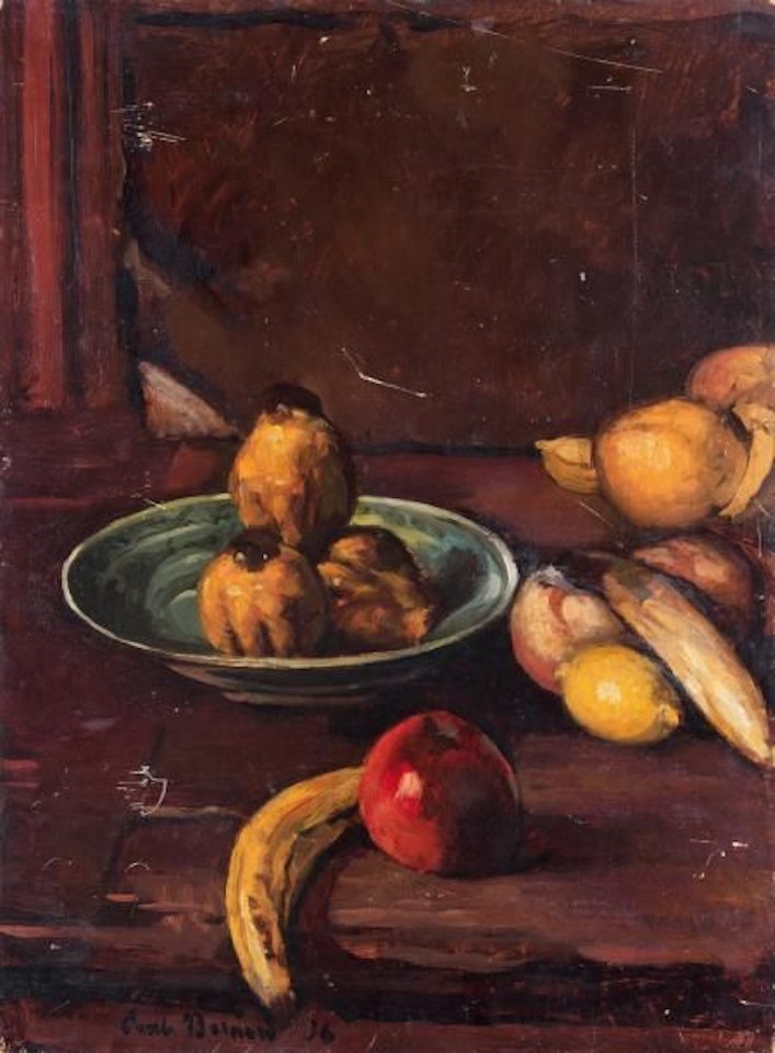 Still life with fruit by Emile Bernard