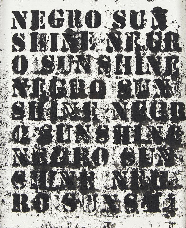Study for Negro Sunshine II #13 by Glenn Ligon