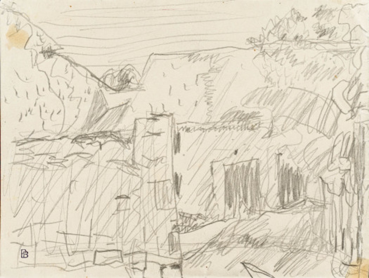 Paysage, La Maison de Campagne by Pierre Bonnard