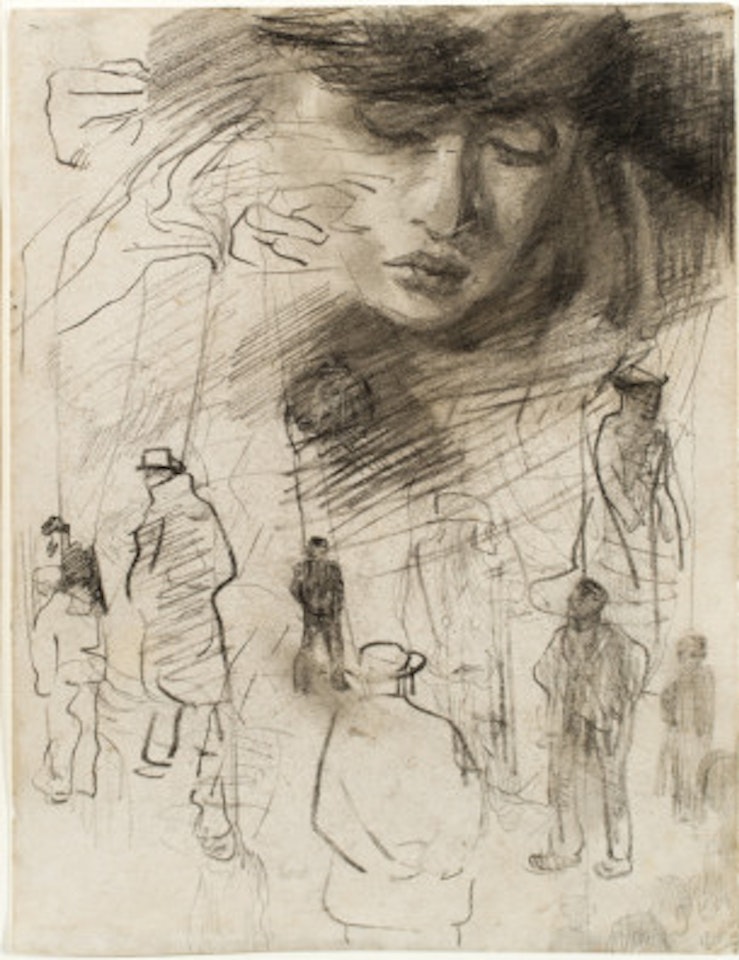 Motifs decorative and visage by James Ensor