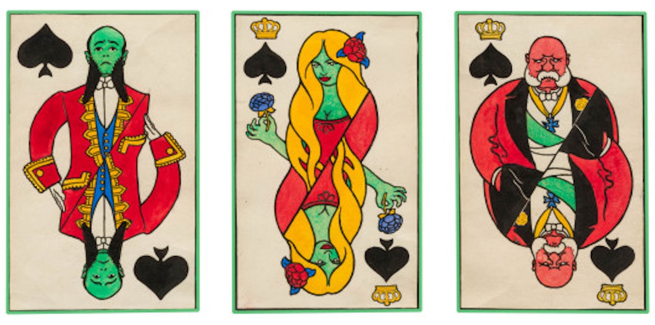 Twelve playing cards by Félix Vallotton