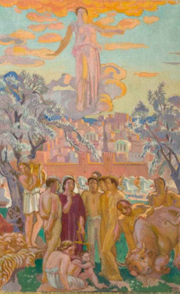 Fiat Pax in Virtute tua, sketch 2 by Maurice Denis