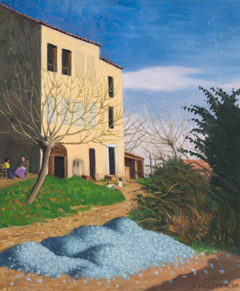 Maisons au soleil, Cailloux Bleus by Félix Vallotton
