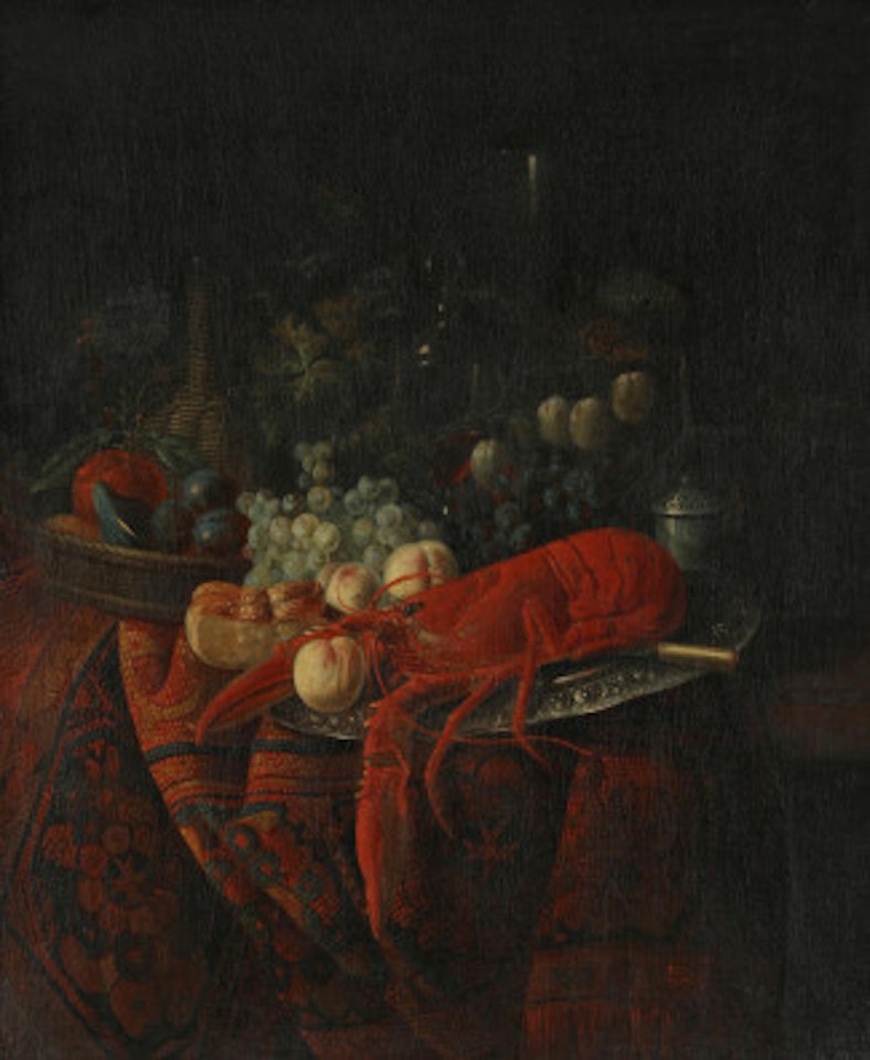 Still life with lobster and fruits by Dutch School