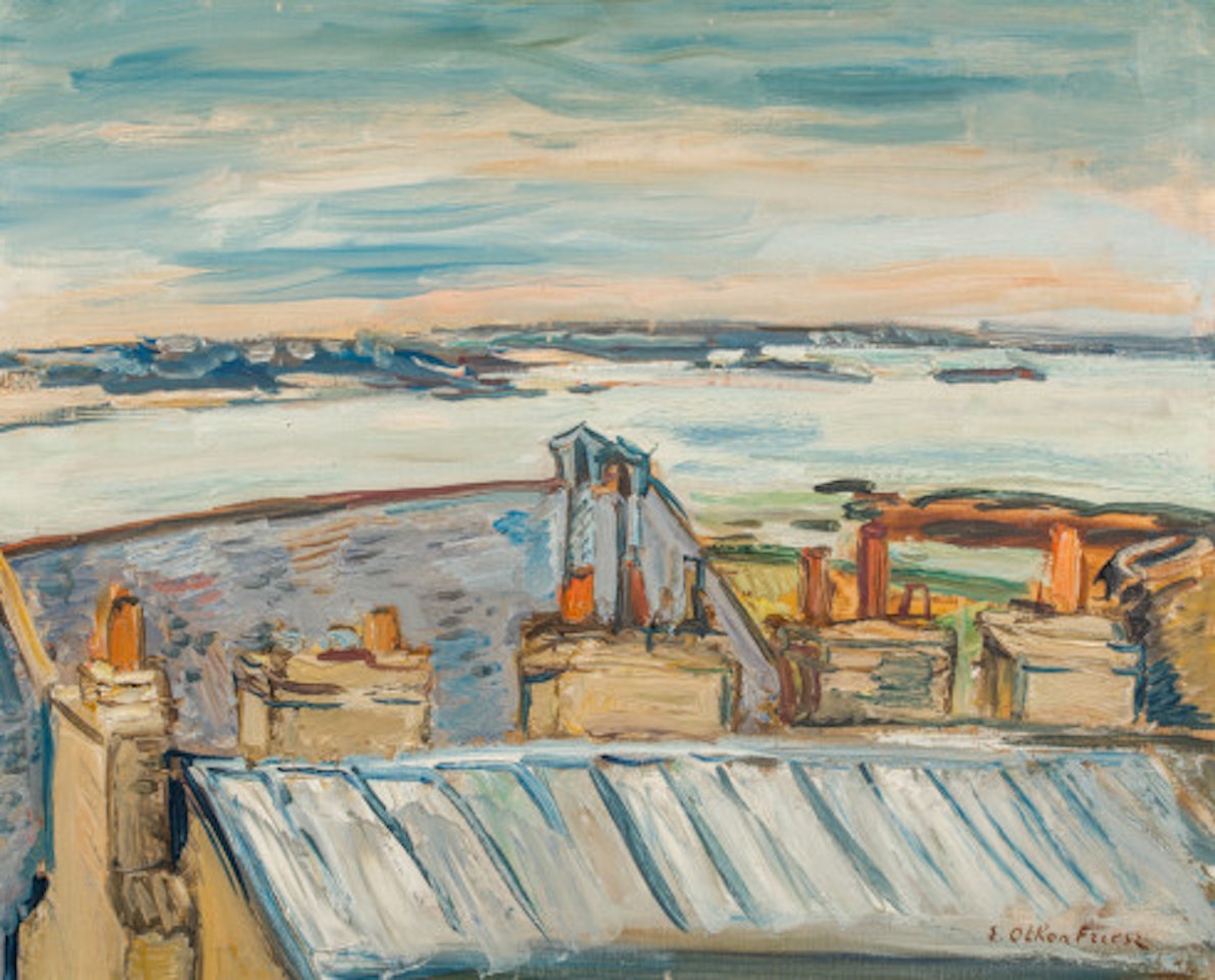 Les toits de St. Malo by Othon Friesz