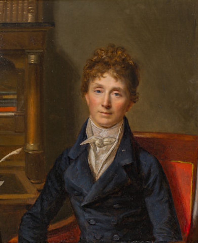 Portrait of a Genevois aristocrat by Firmin Massot