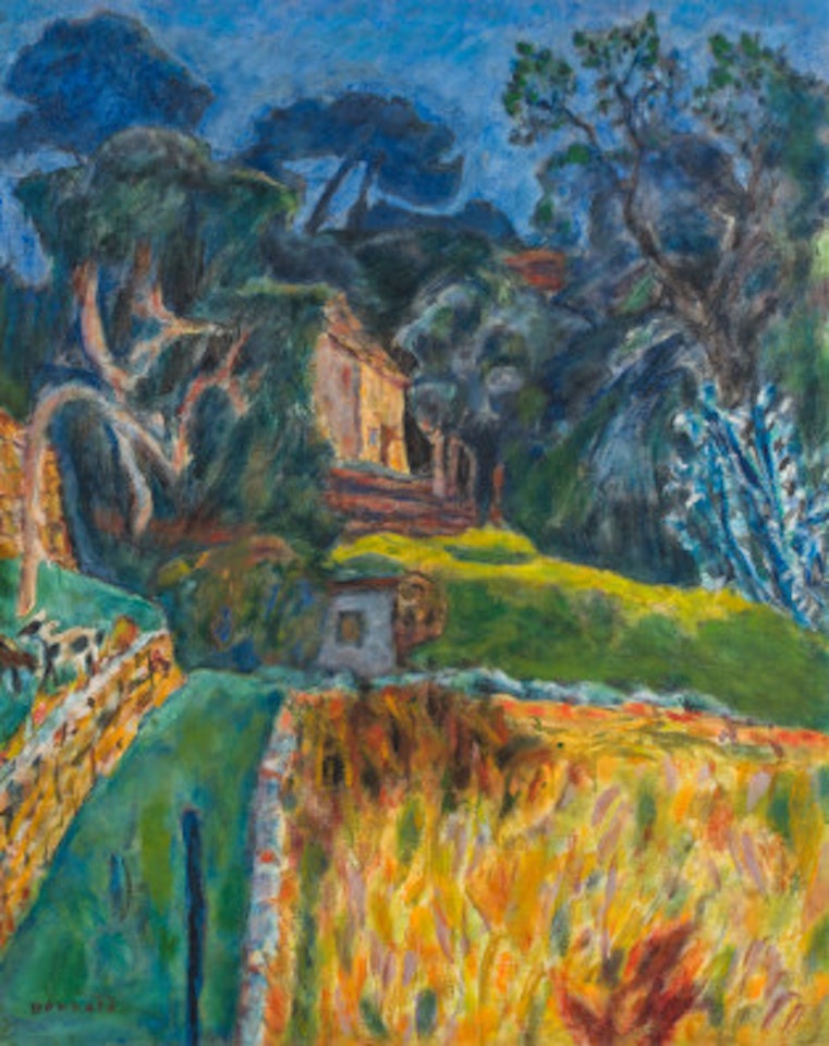 Paysage méridional, l"enclos aux chèvres by Pierre Bonnard
