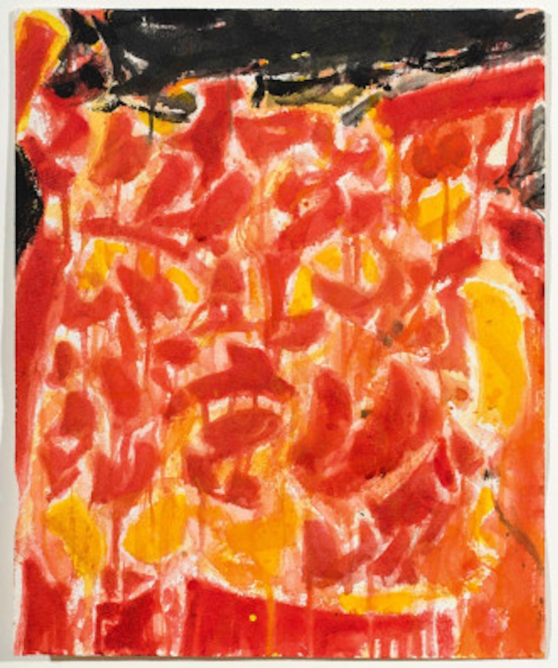 Untitled (Red/Orange/Black) by Sam Francis
