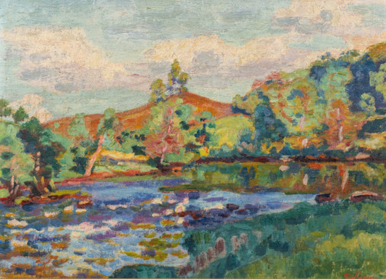 Crozant, bords de la Creuse, le soir by Armand Guillaumin