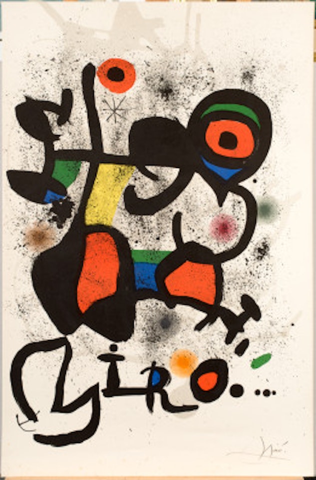 The sculptural work by Joan Miró