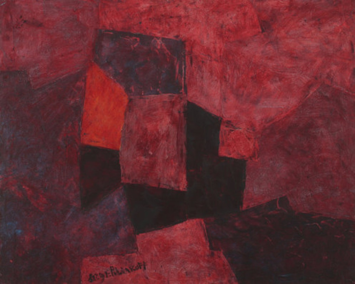 Composition abstract, lie de vin by Serge Poliakoff