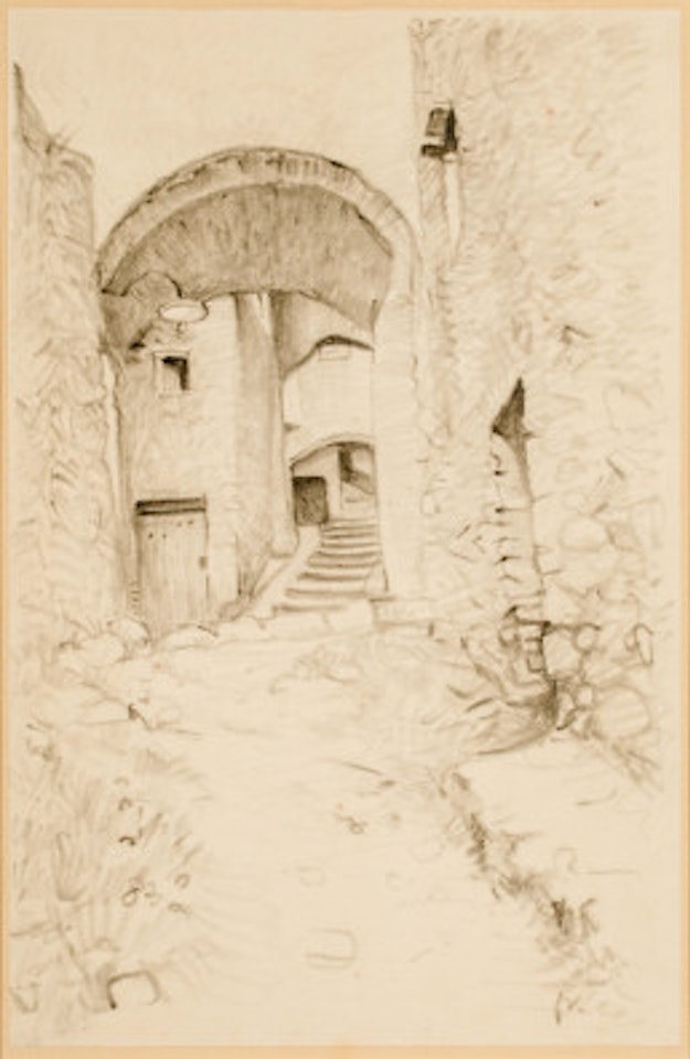Rue du Pontis Long, Haut-de-Cagnes by Félix Vallotton