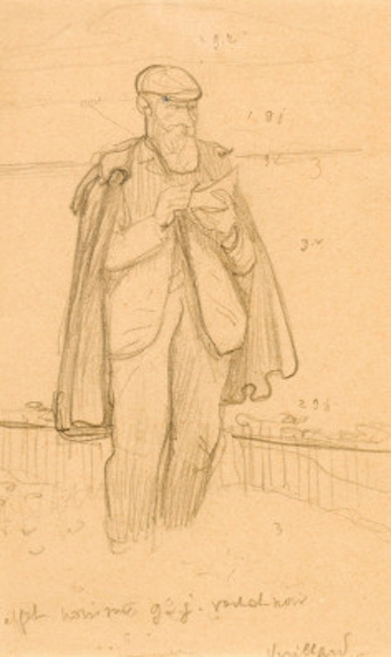 Etude for “Vuillard dessinant à Honfleur” by Félix Vallotton