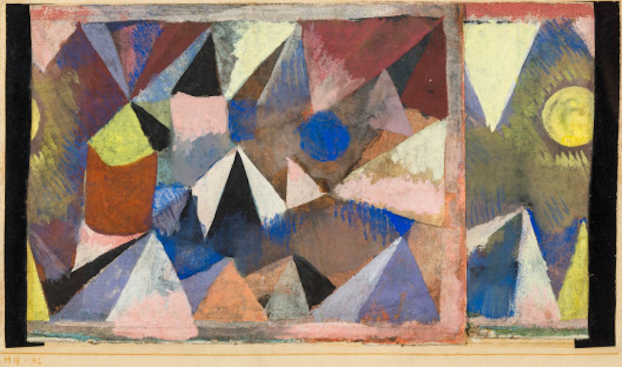 Mountain landscape by Paul Klee