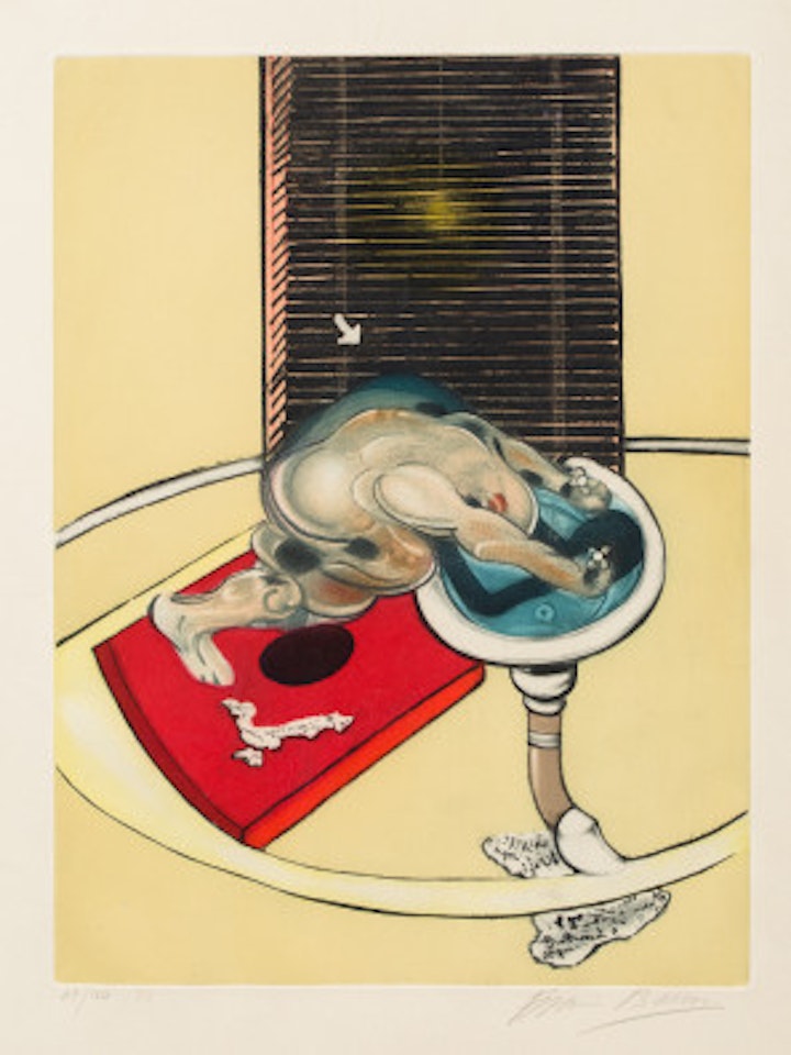 L"homme au lavabo, from the series Requiem pour la Fin des Temps by Francis Bacon