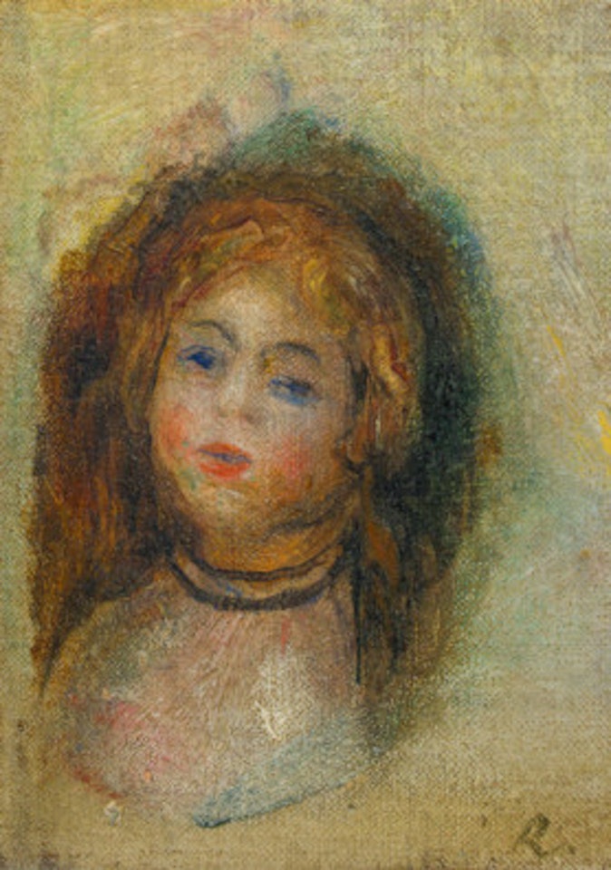 Tête de jeune fille by Pierre-Auguste Renoir