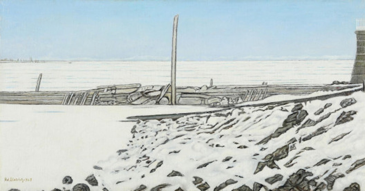 Icy shore by Adolf Dietrich