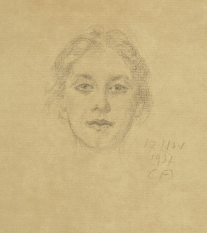 Portrait of a young girl by Cuno Amiet