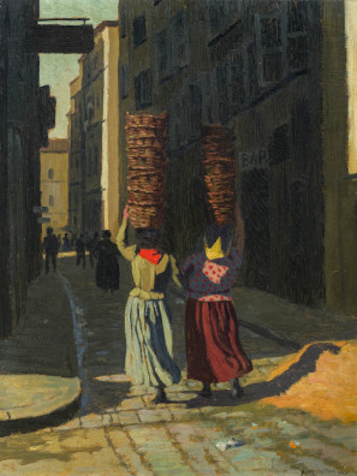 Femmes portant des corbeilles à Marseille by Félix Vallotton