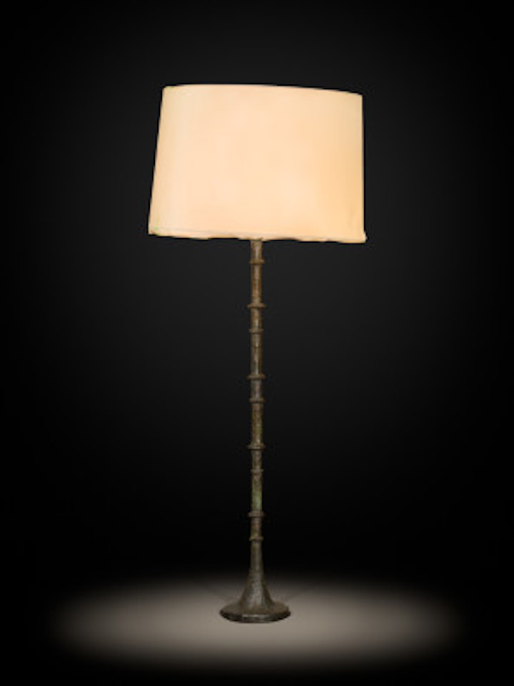 Lampadaire, model aux anneaux by Diego Giacometti