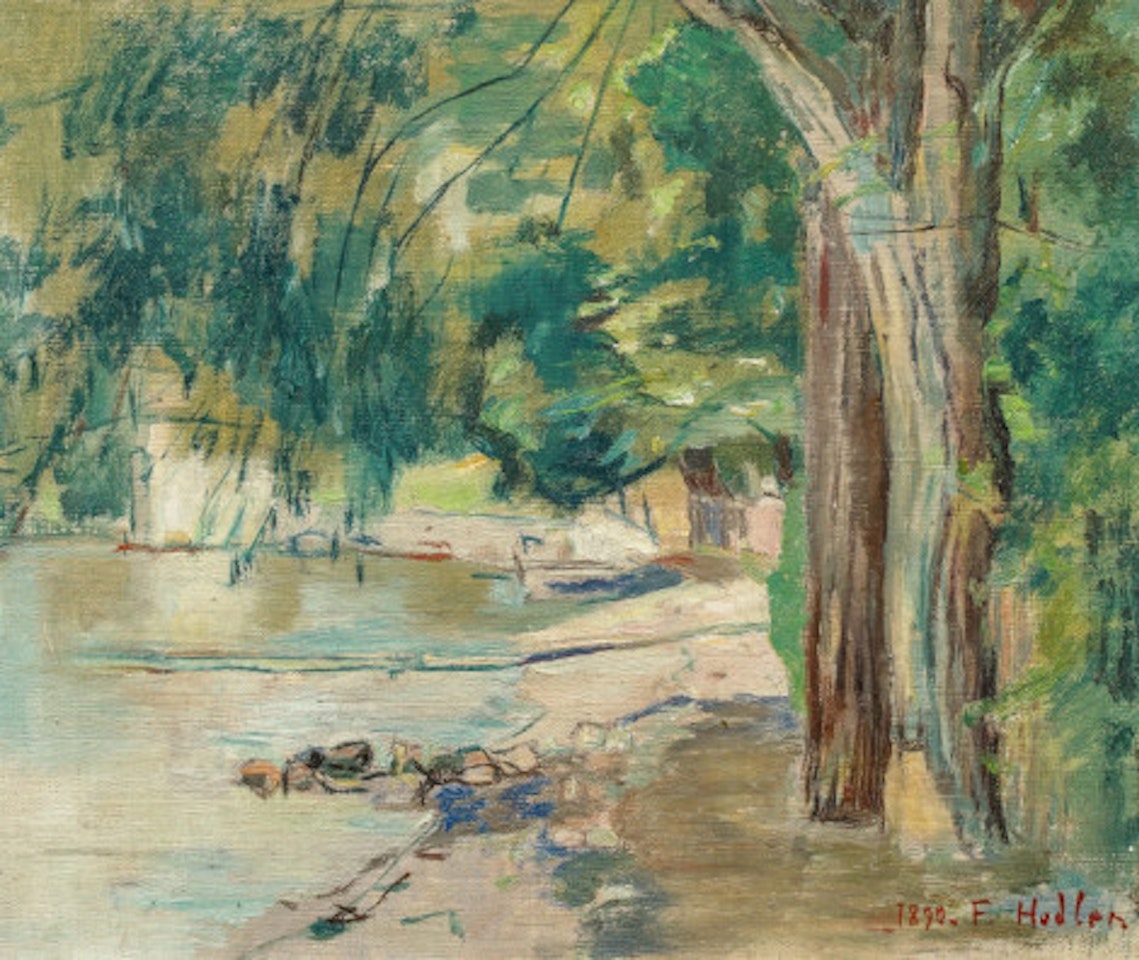 On Lake Geneva by Ferdinand Hodler