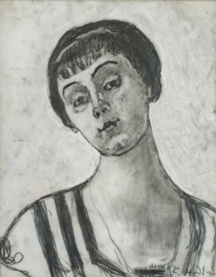 Portrait of Jeanne Amélie Günzburger-Malan by Ferdinand Hodler