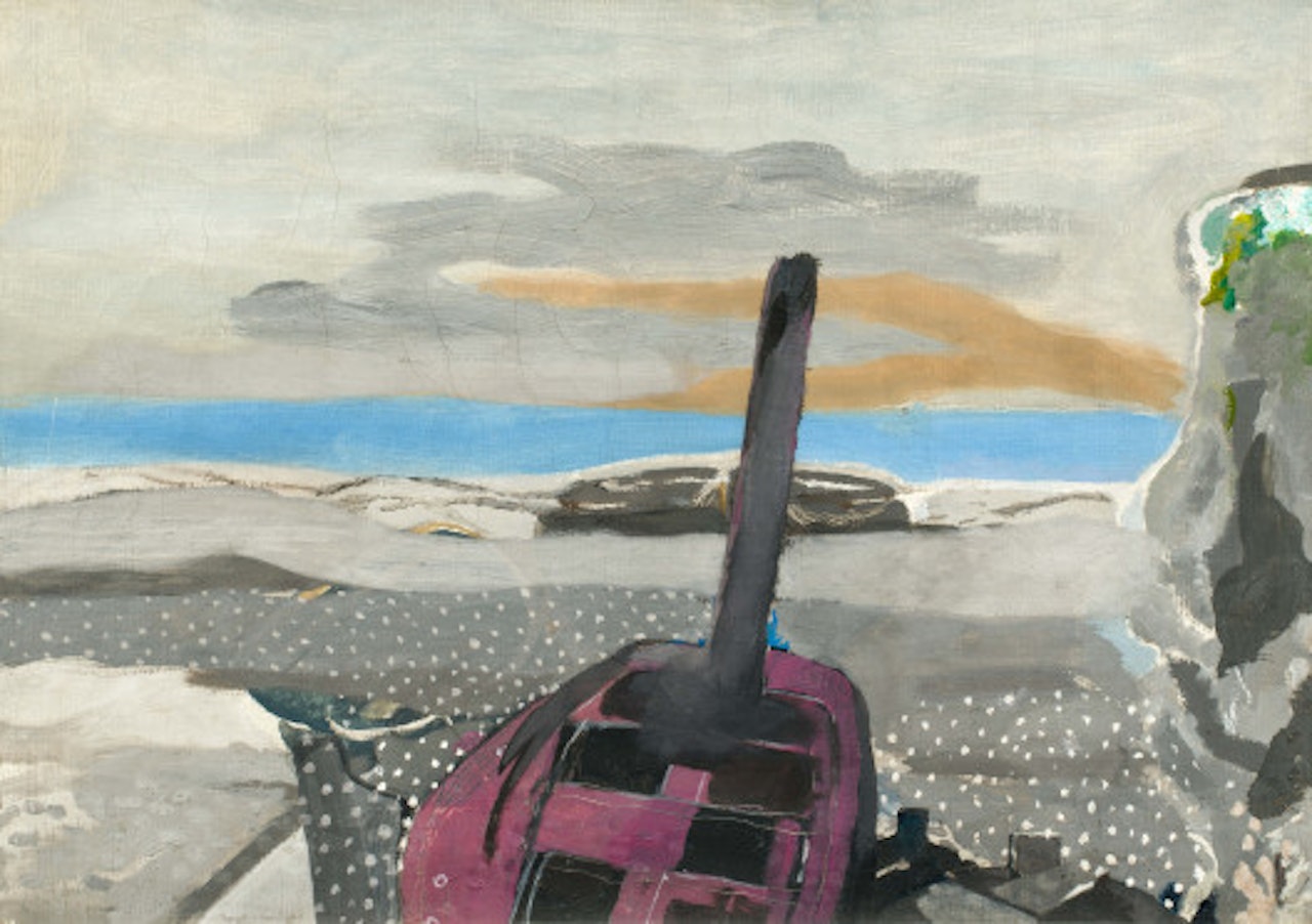 Barque et falaise by Georges Braque