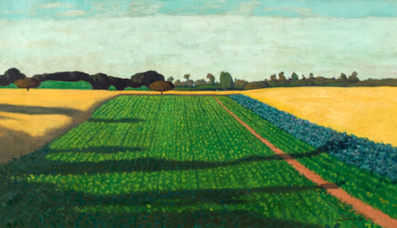 Les champs, plateau de la Croix-Rouge by Félix Vallotton