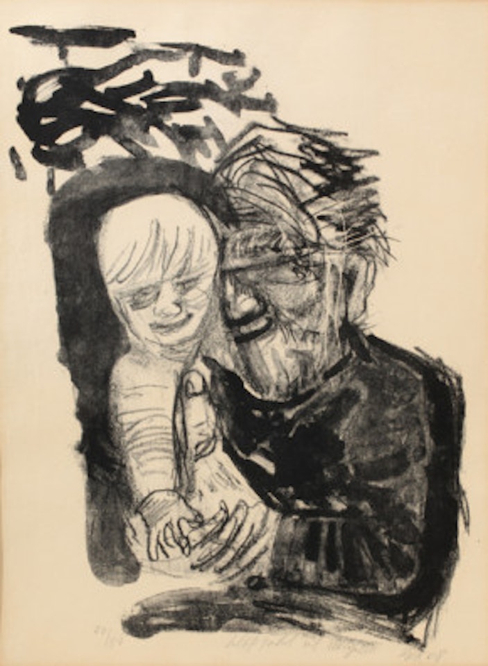Self-portrait with Marcella by Otto Dix
