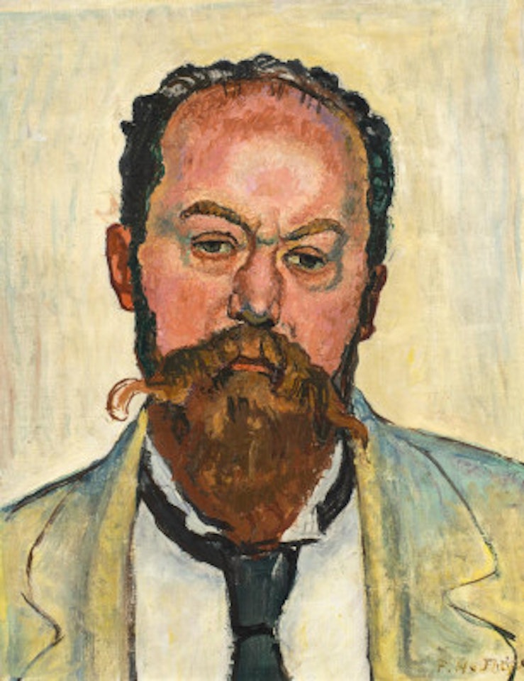 Portrait of Mathias Morhardt by Ferdinand Hodler
