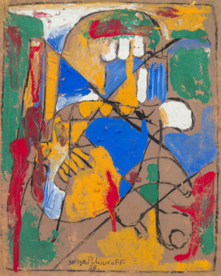 Composition with traits by Serge Poliakoff