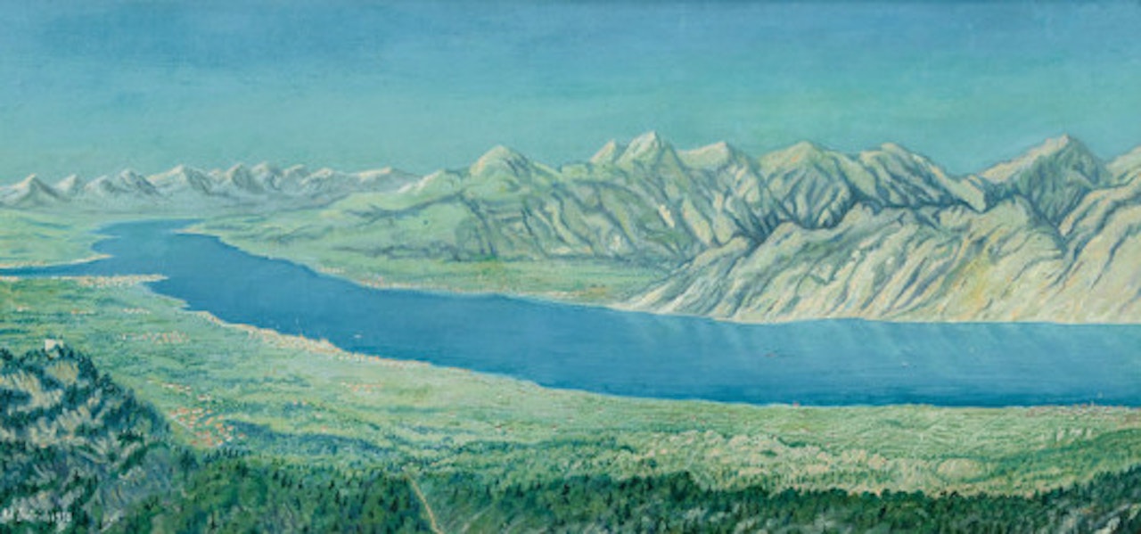 Fantasy landscape by Adolf Dietrich