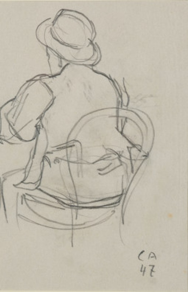 Seated man by Cuno Amiet