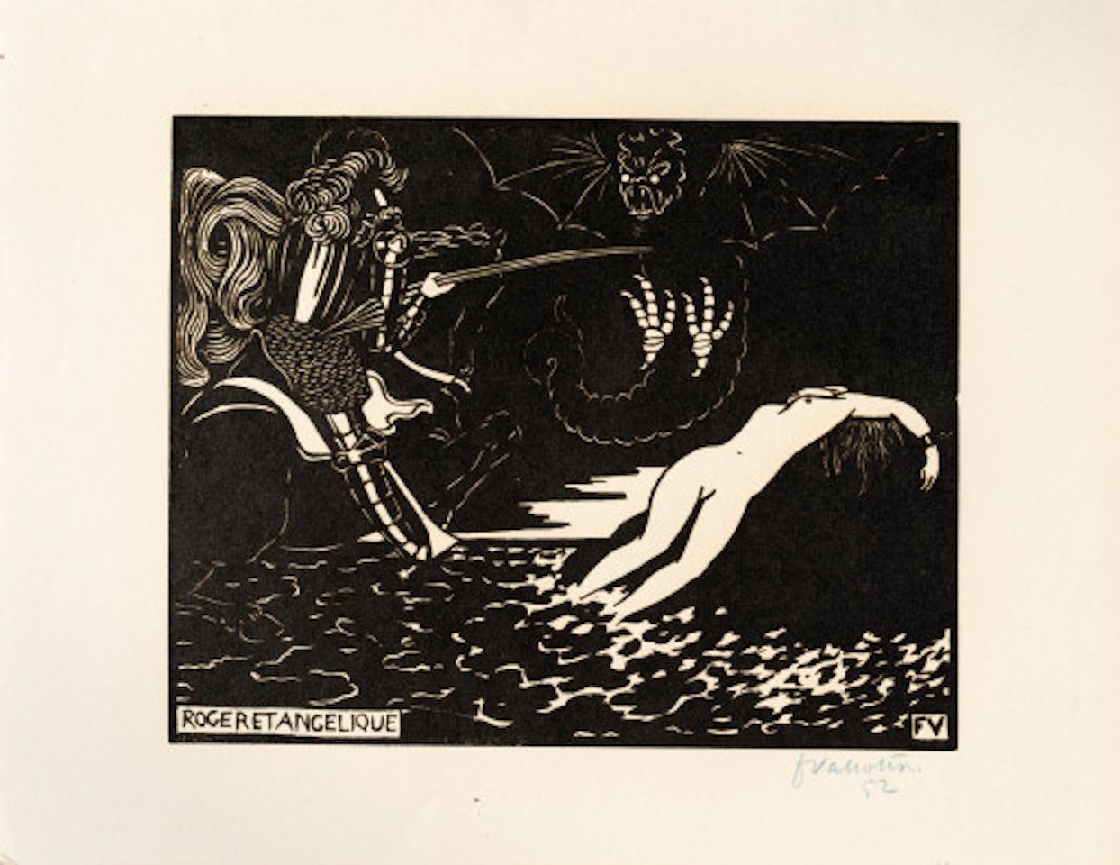 Roger and Angelique by Félix Vallotton