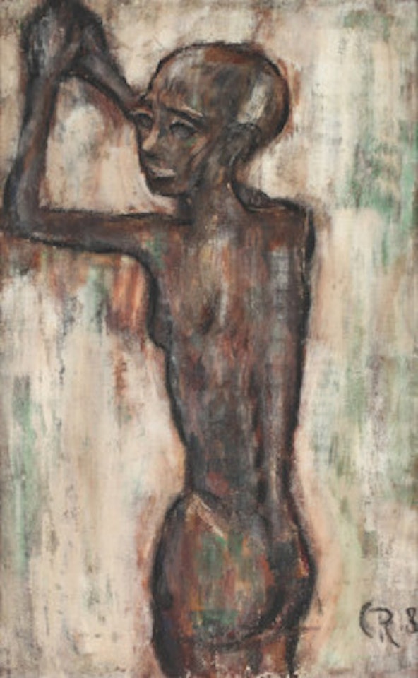 Female back nude by Christian Rohlfs