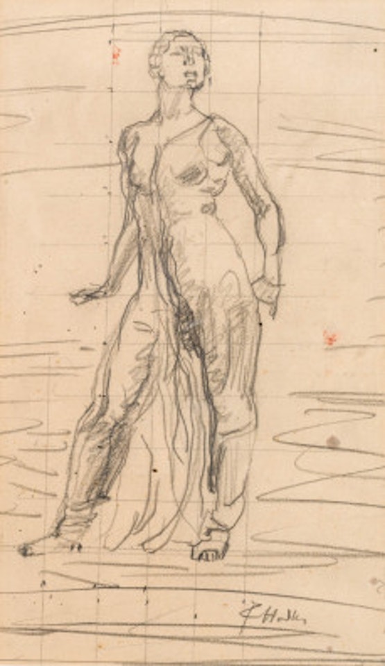 Study for a look into infinity by Ferdinand Hodler